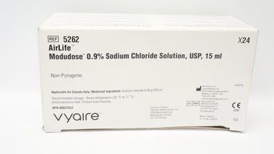 Vyaire 5262 AirLife Modudose 0.9% Sodium Chloride Solution 15ml (x) - Box of 24